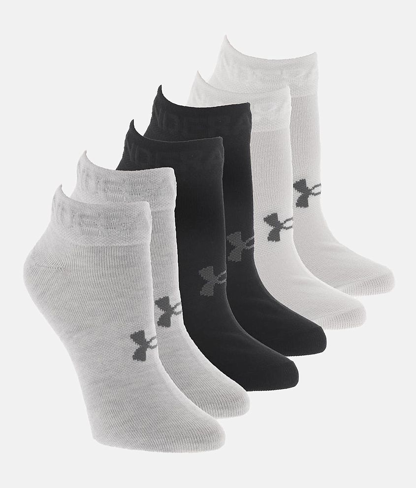 Under Armour® Essential 6 Pack Socks - Women's Socks in Halo Gray ...