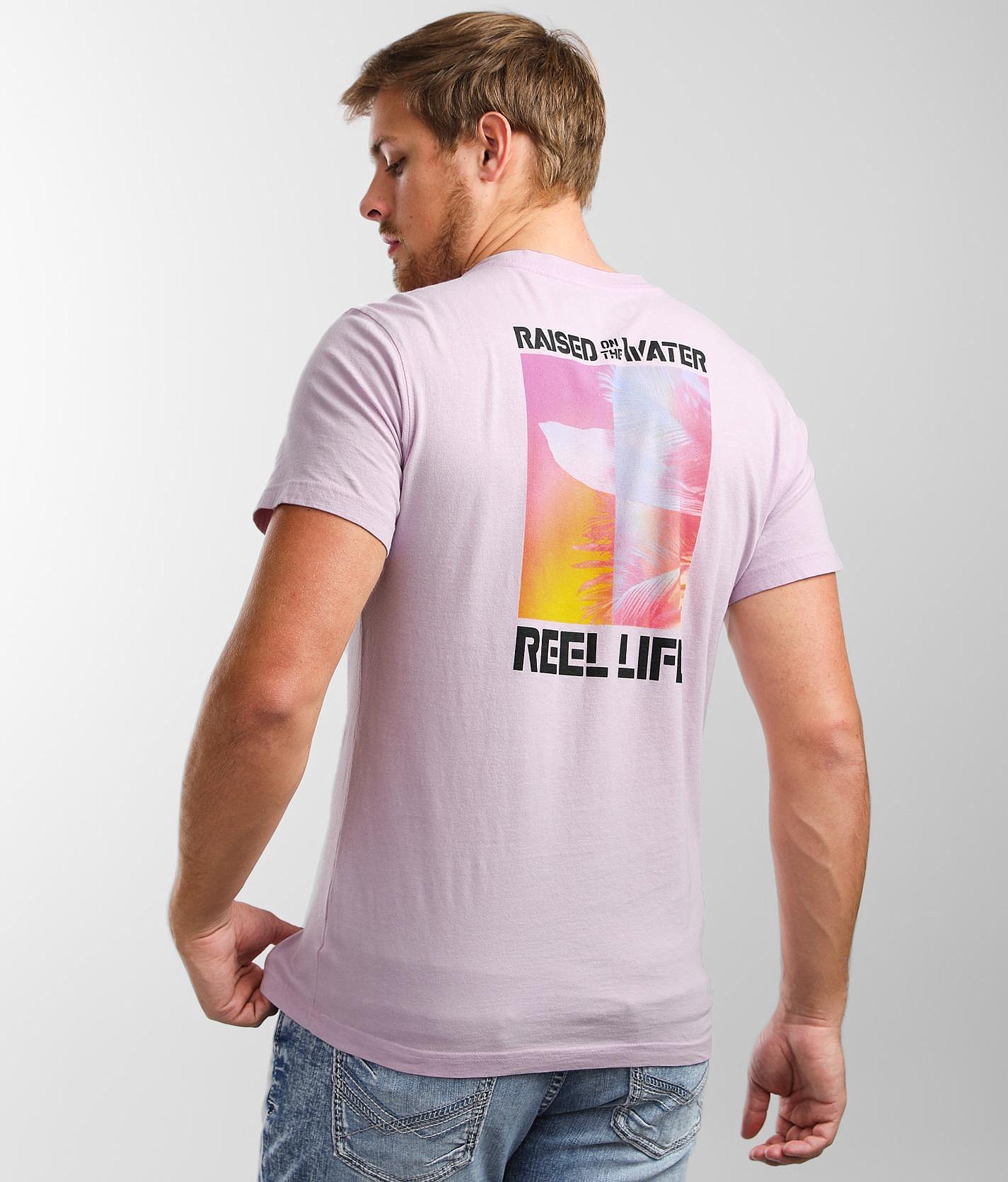 T-shirt UV Reel Life Homme – Manches Longues, Bleu, Taille M, Occasion TBE