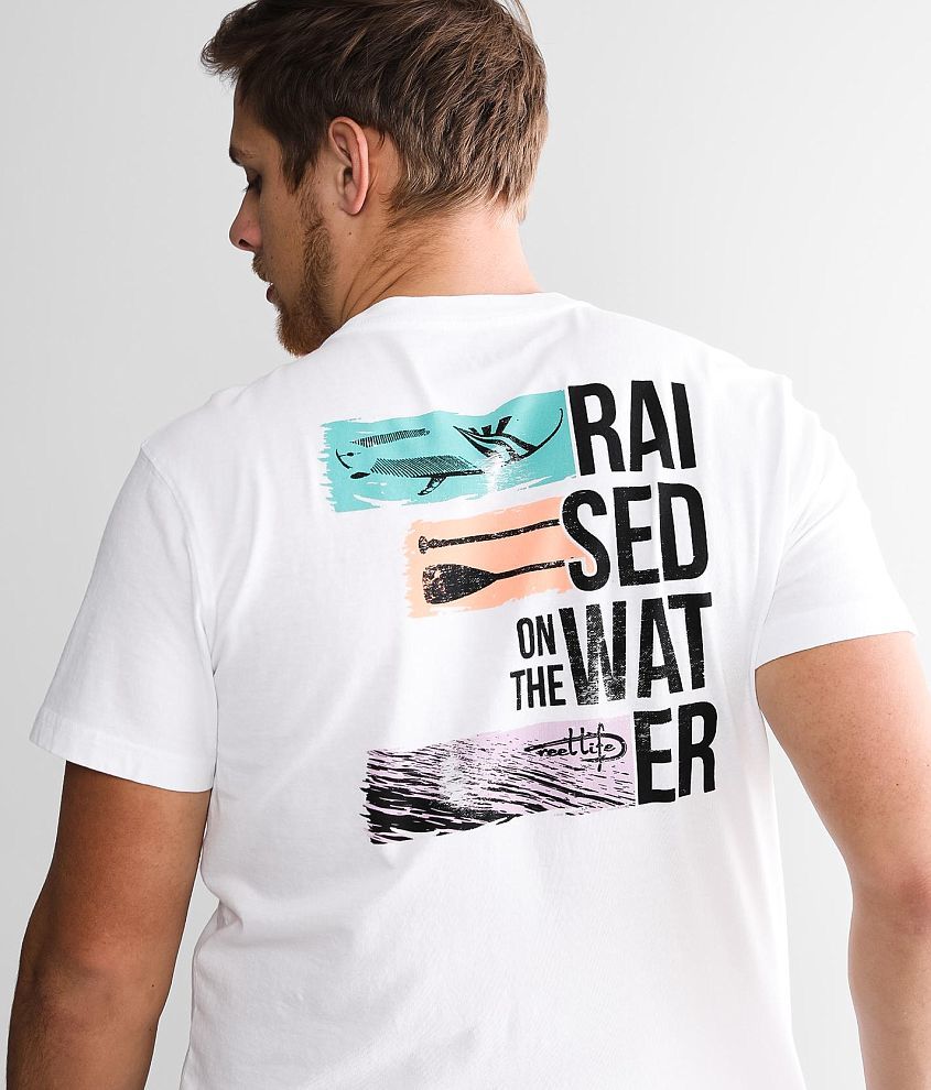Reel Life Ocean Washed T-Shirt - Men's T-Shirts in White