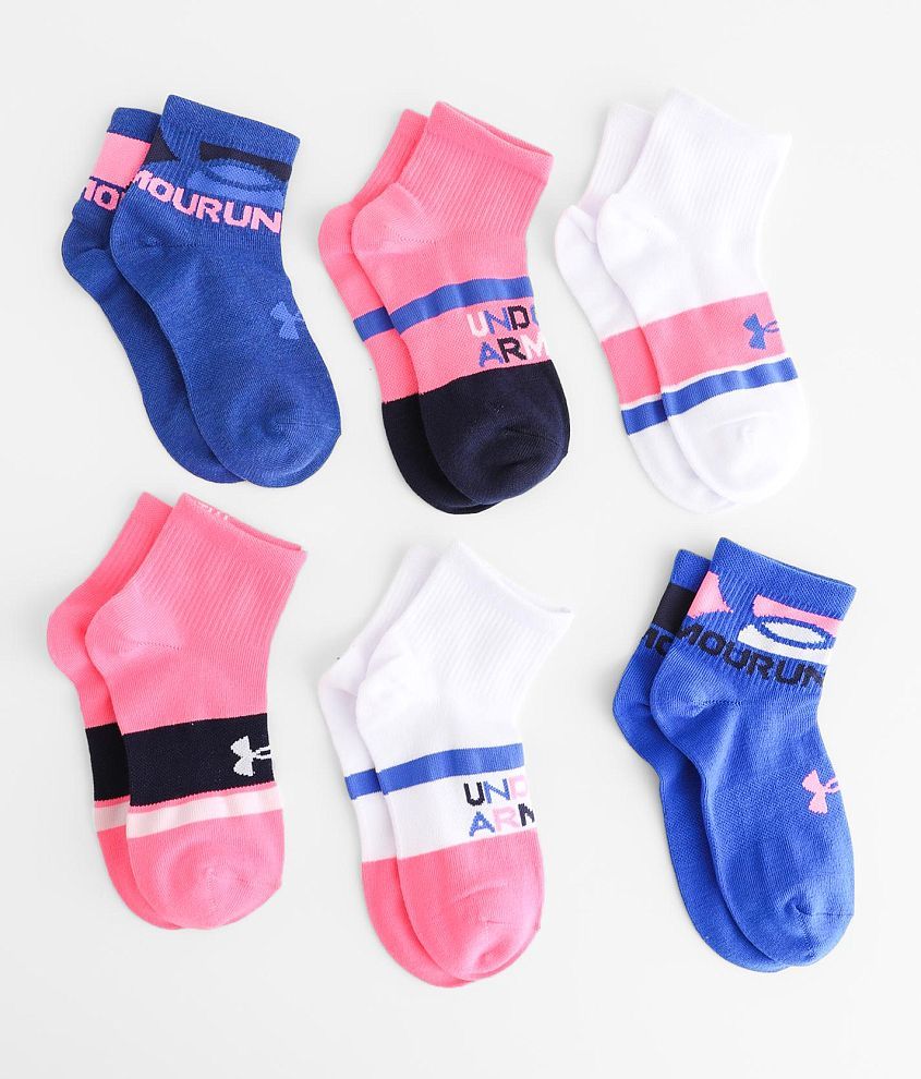 Under Armour Girl's Essential Socks - 6 Pack