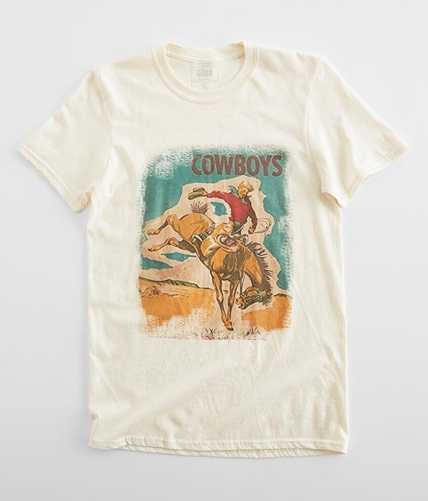 Gina Cowboy Bronc Rider T-Shirt - Women's T-Shirts in Natural | Buckle