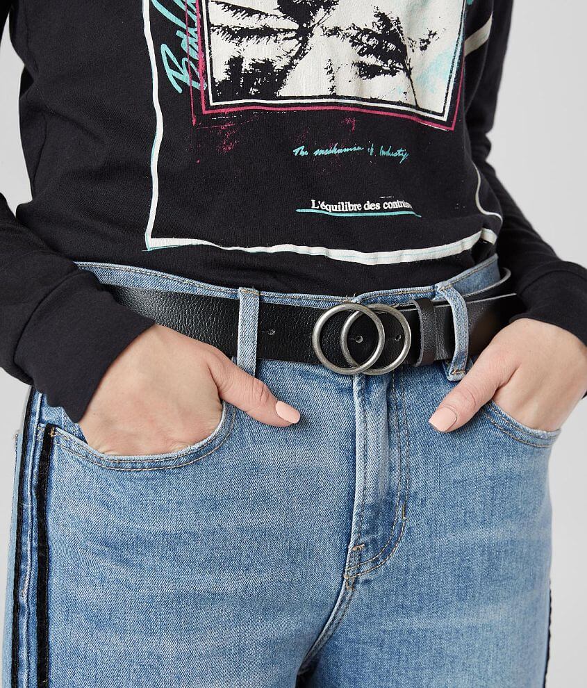 Double Circle Leather Belt