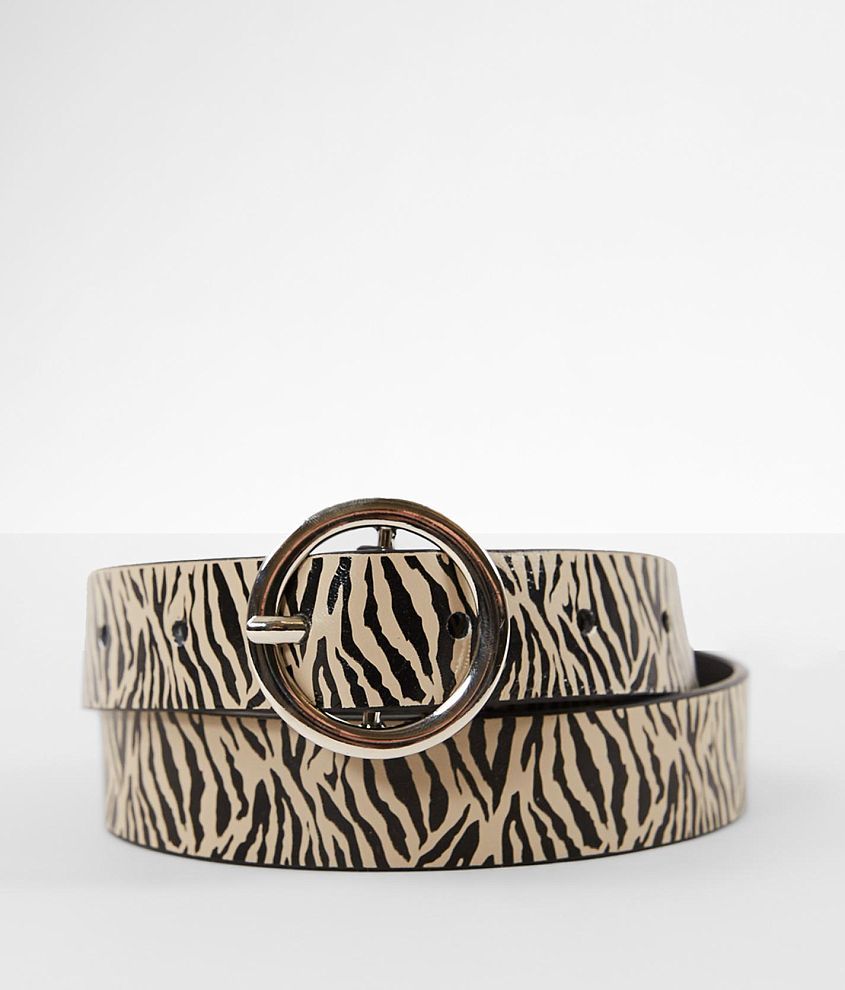 BKE Zebra Print Belt - Women's Belts in Black Cream | Buckle