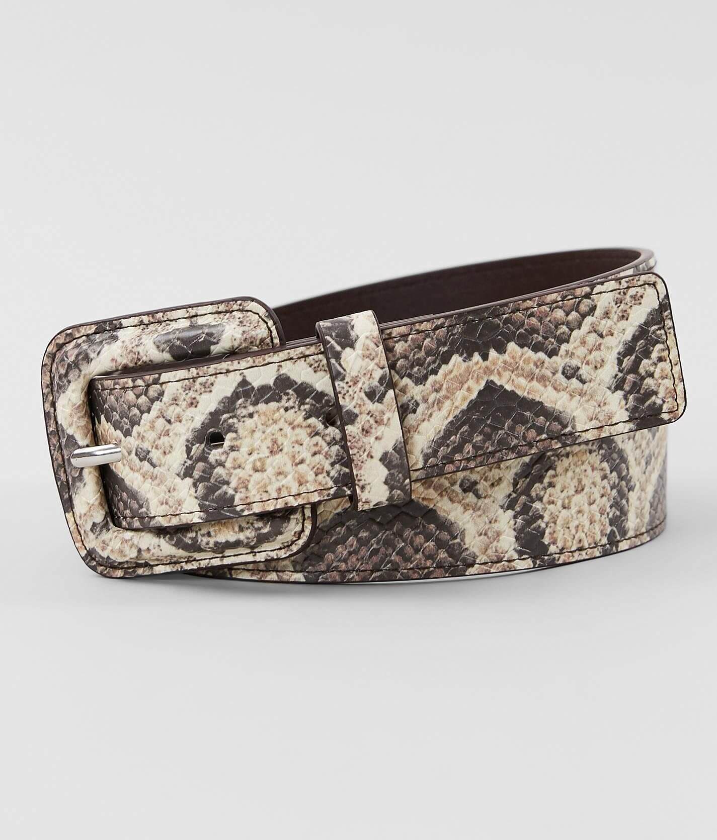 BKE Faux Snakeskin Belt - Women's Belts in Pale Pink Snake | Buckle