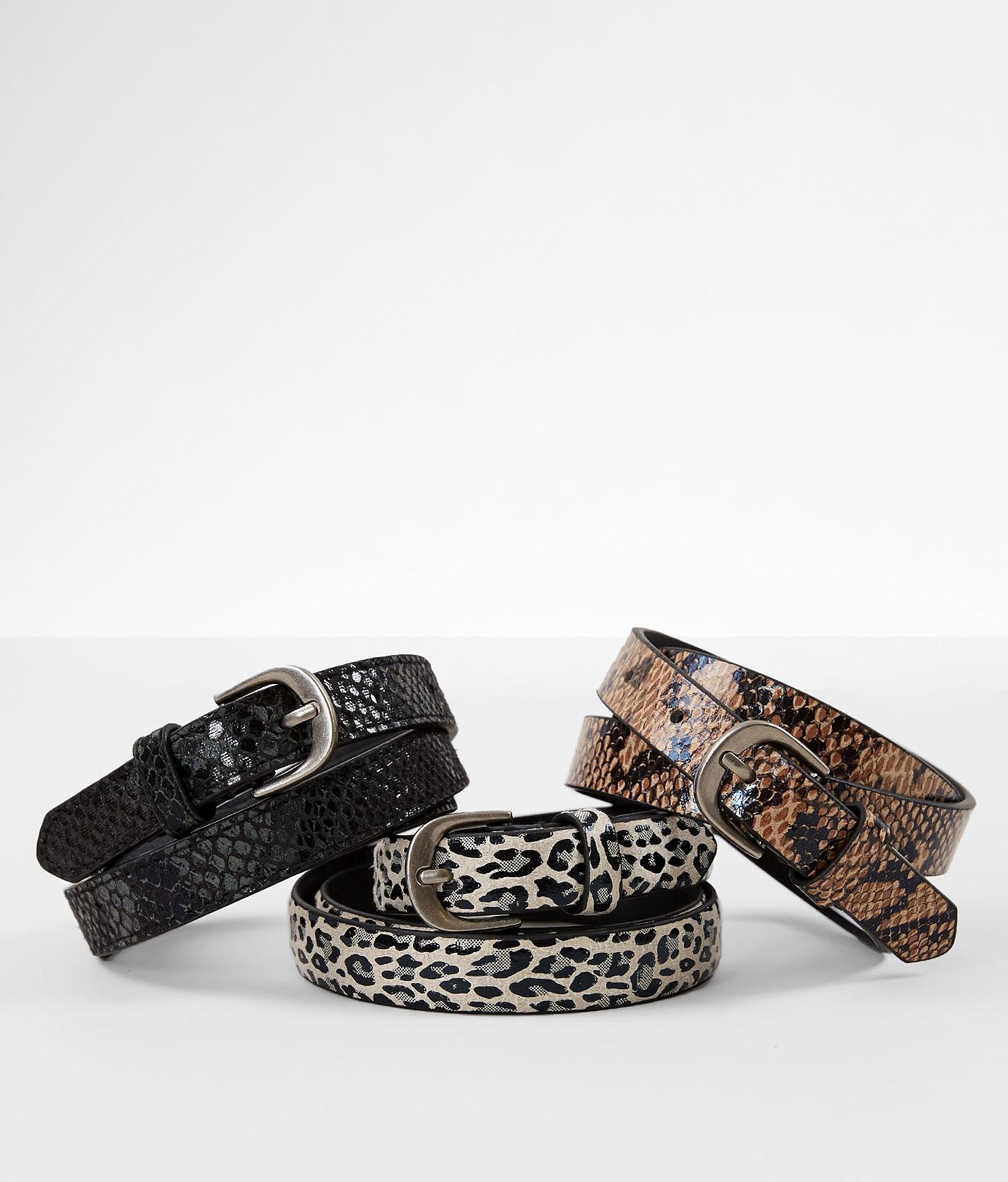 animal print belt