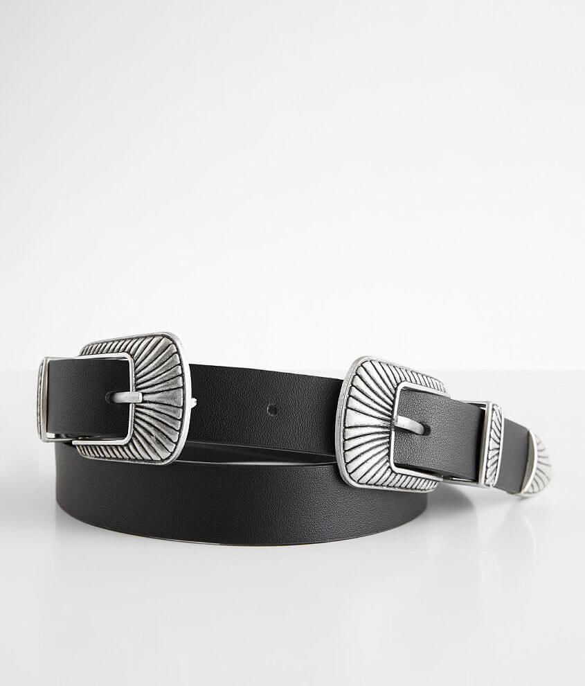 Disarm Women's Black/Silver Leather Belt