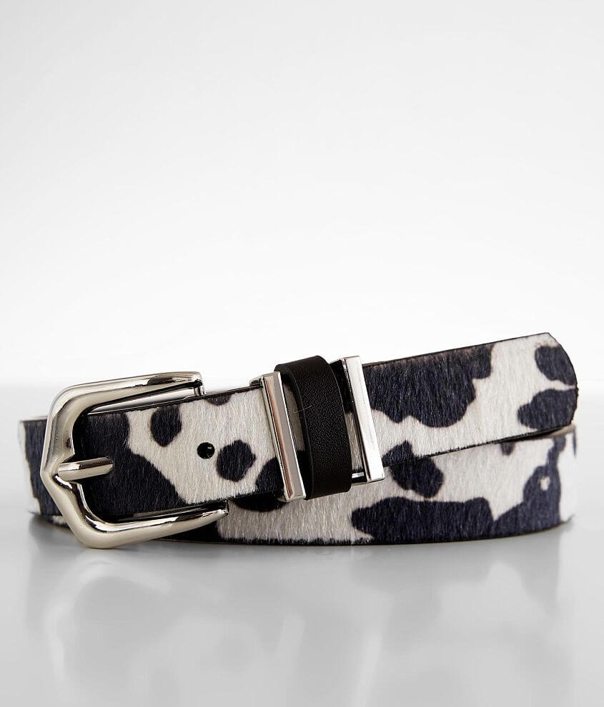 BKE Faux Pearl Buckle Belt - Women's Belts in Black