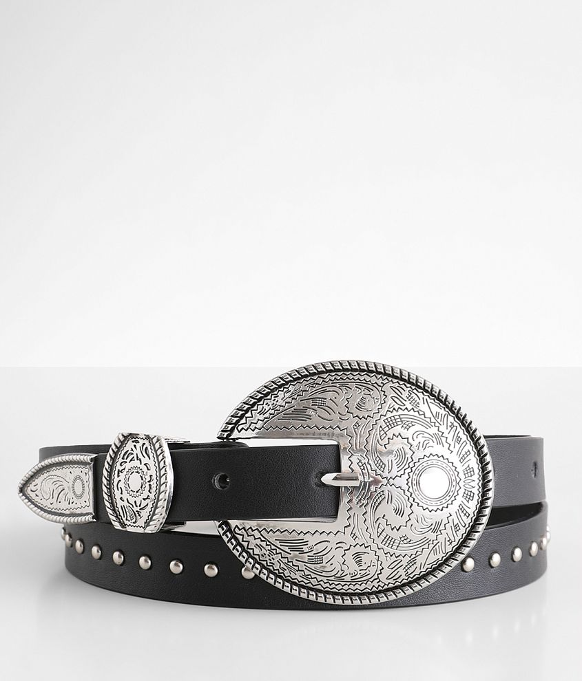 BKE Studded Skinny Western Belt