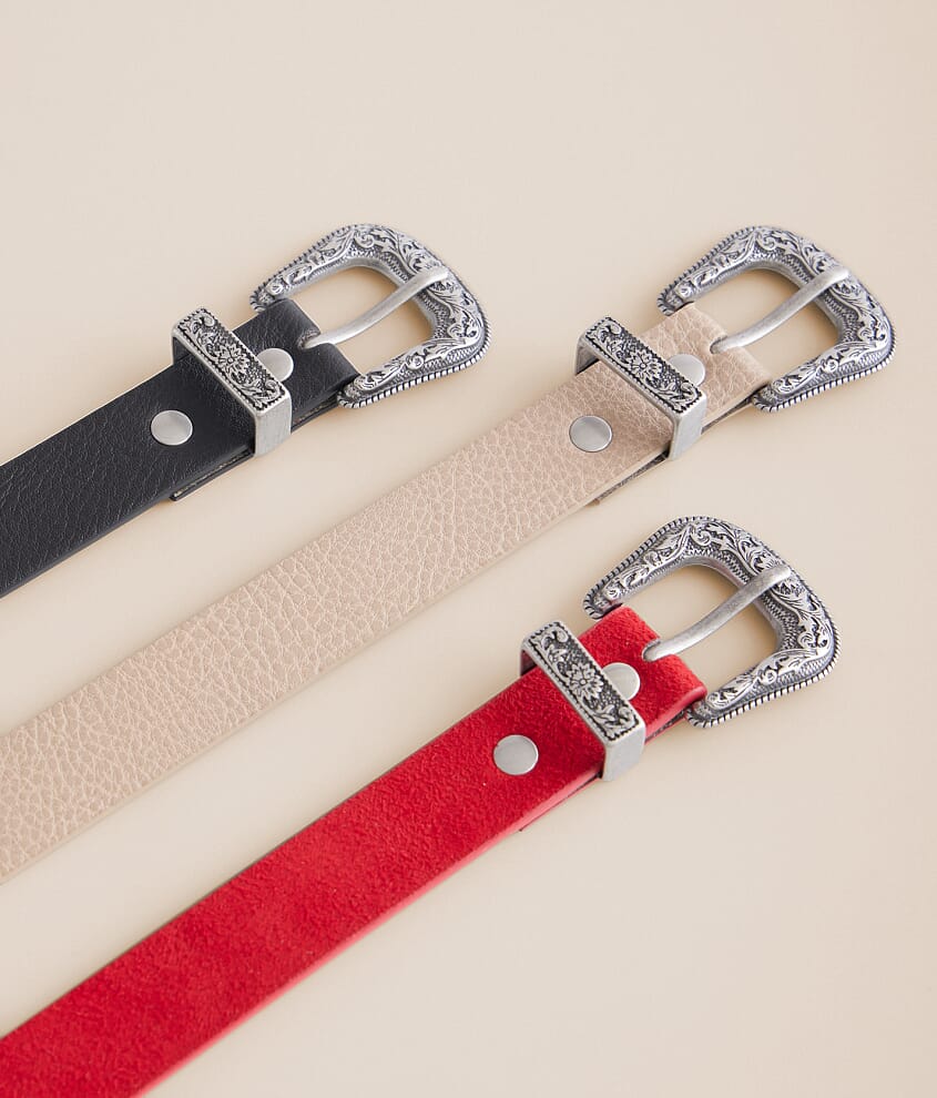 3 Pack Basic Belt Set