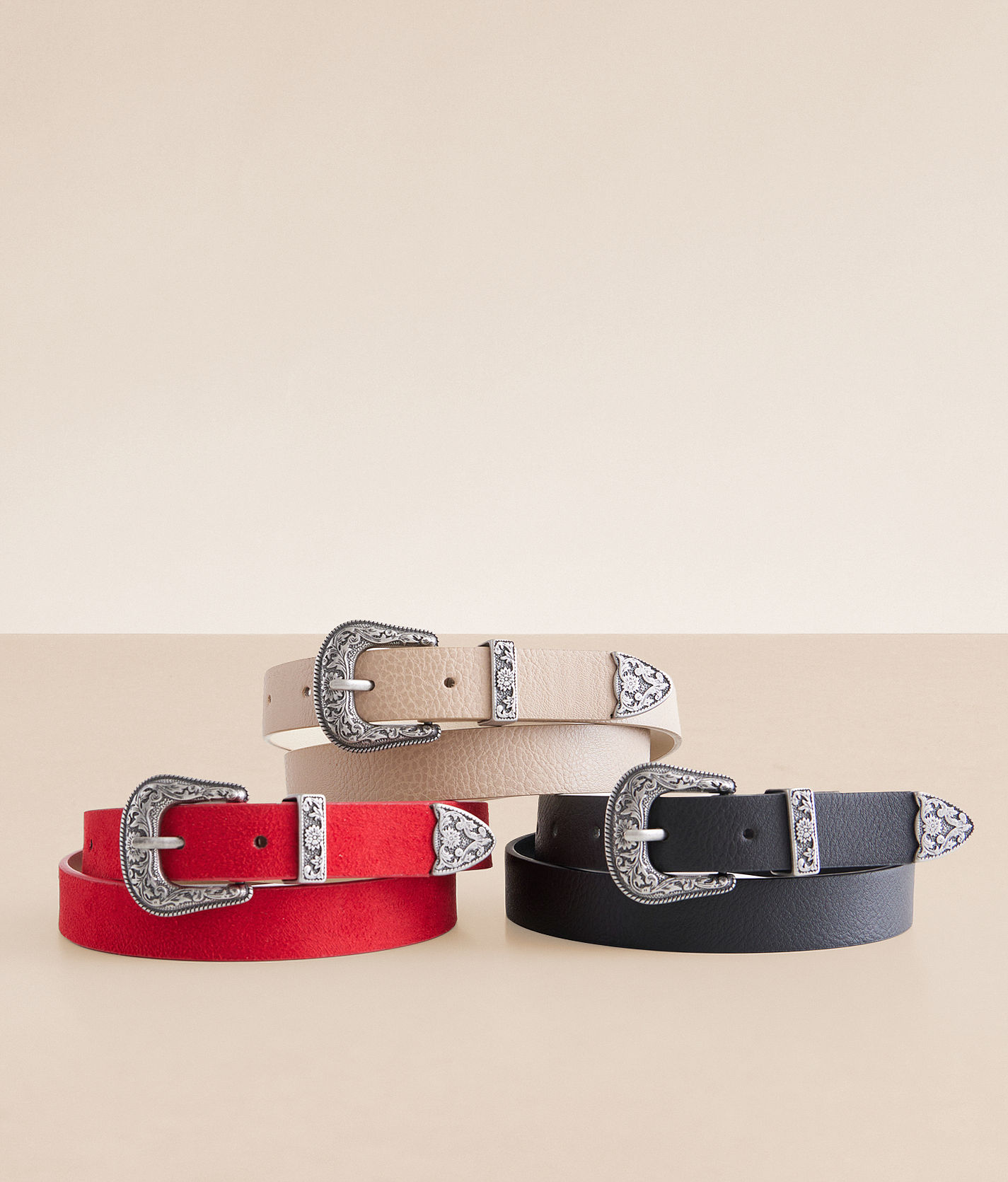 Buckle (BKE) Belt Bundle BKE 3 Pack Mixed Belt Set - Women main image 3