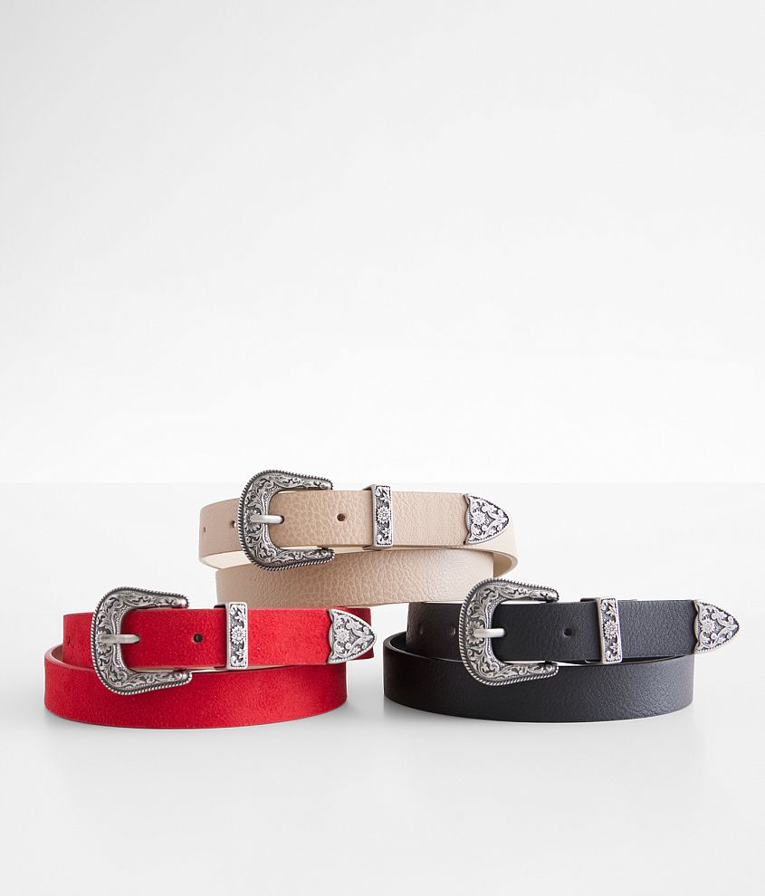 BKE 3 Pack Basic Belt Set