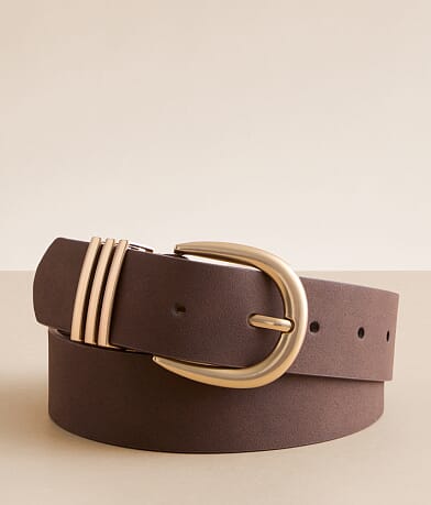 BKE Faux Leather Belt front view