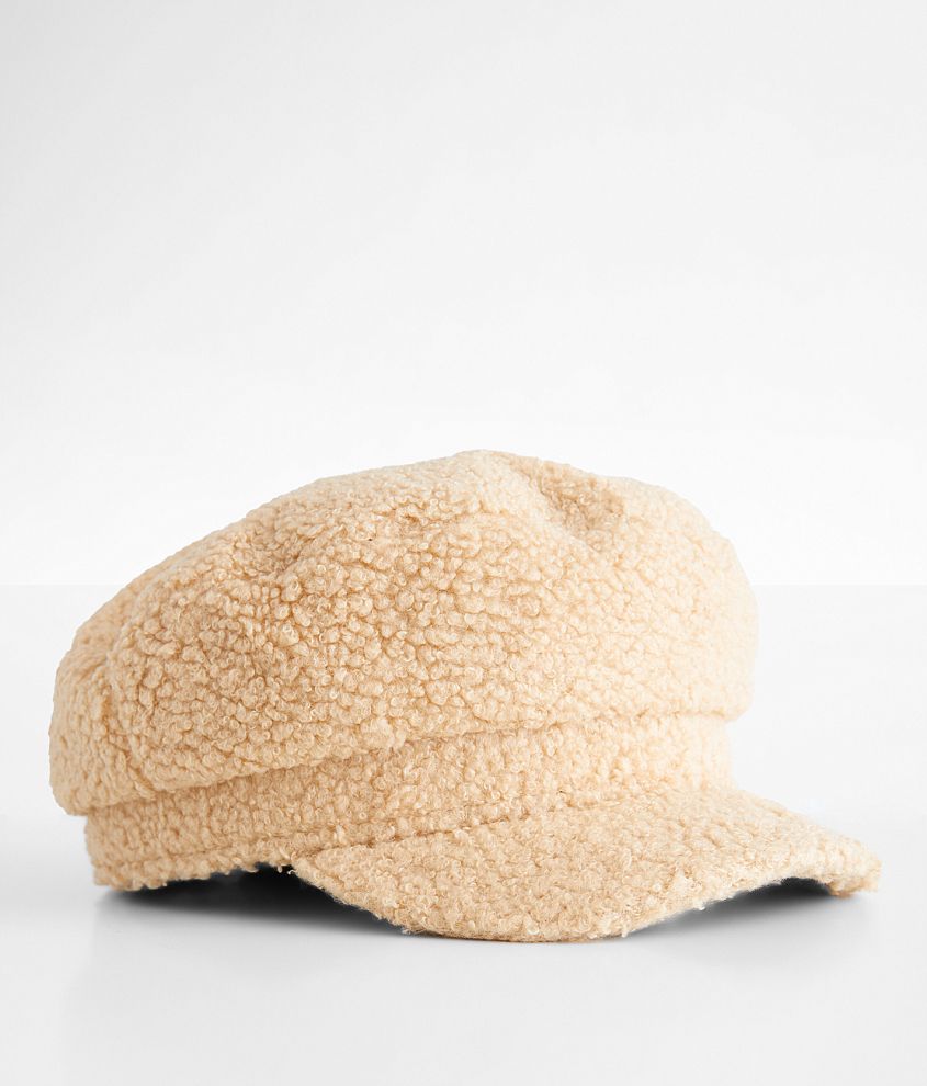 The Accessory Collective Sherpa Cabbie Hat front view