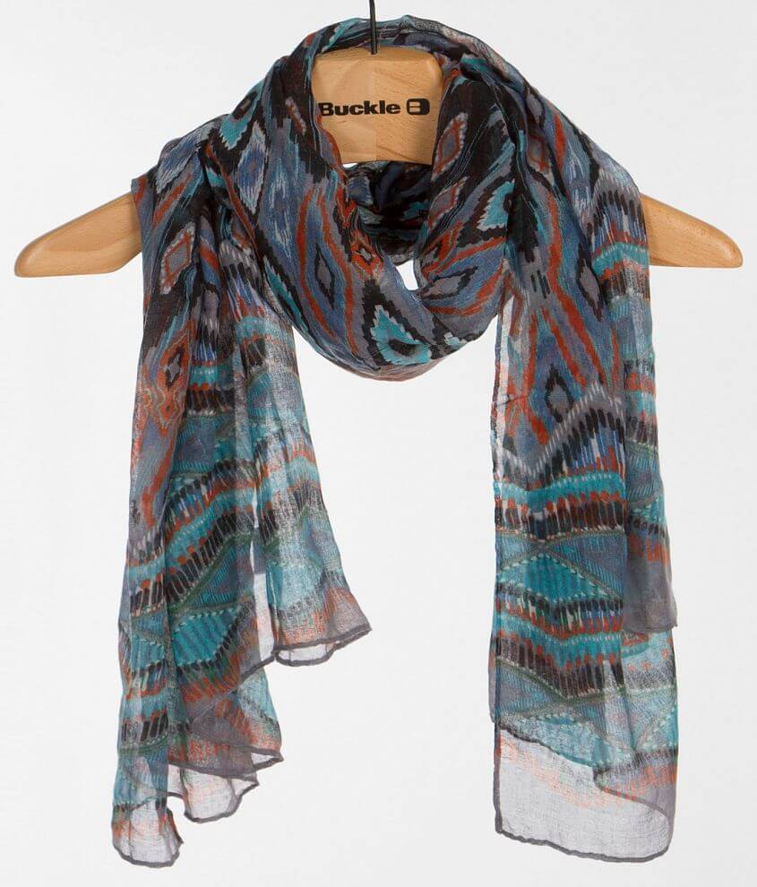 Southwestern Print Scarf front view