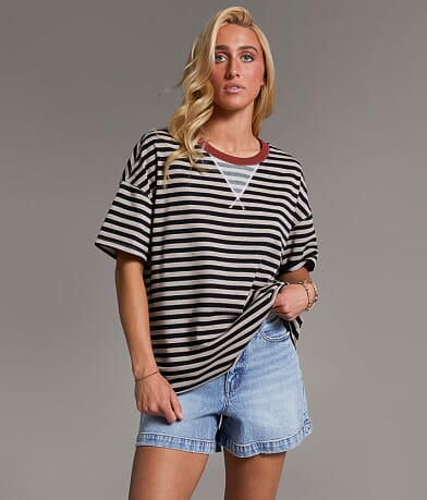 BKE Striped T-Shirt front view