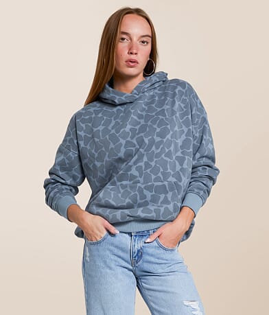 Gilded Intent Washed Camo Hooded Sweatshirt front view