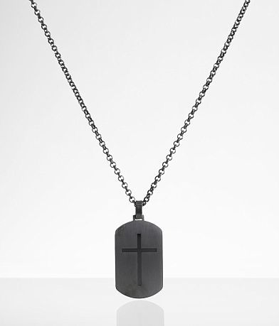 BKE Scripture Dog Tag 23" Necklace front view