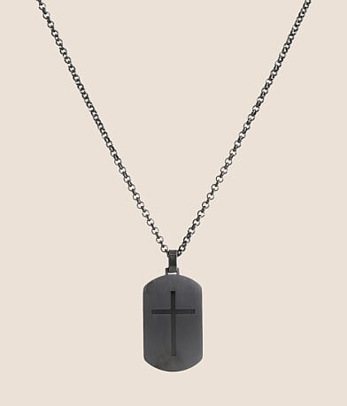 BKE Scripture Dog Tag 23" Necklace front view