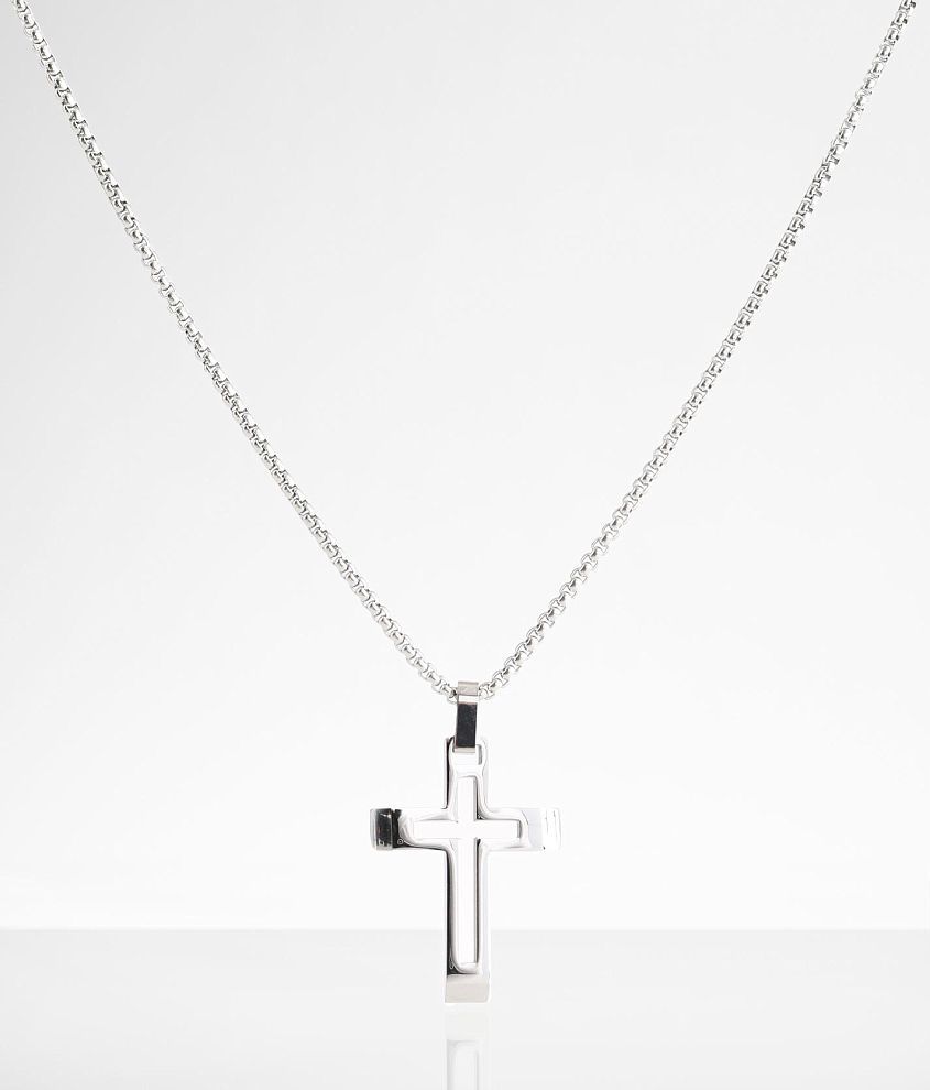 transparent cross necklace