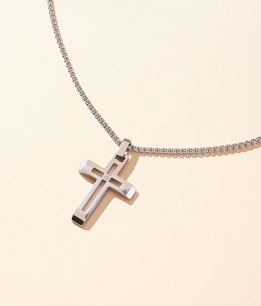 BKE Cross 24" Necklace front view