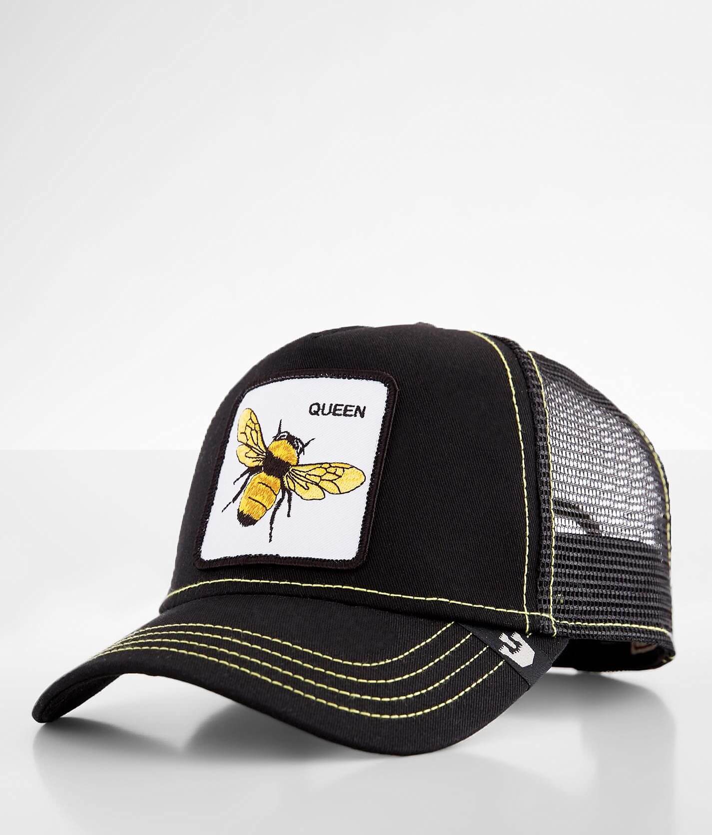 Goorin Bros . The Queen Bee Trucker Hat in Pink/Coral | Cotton