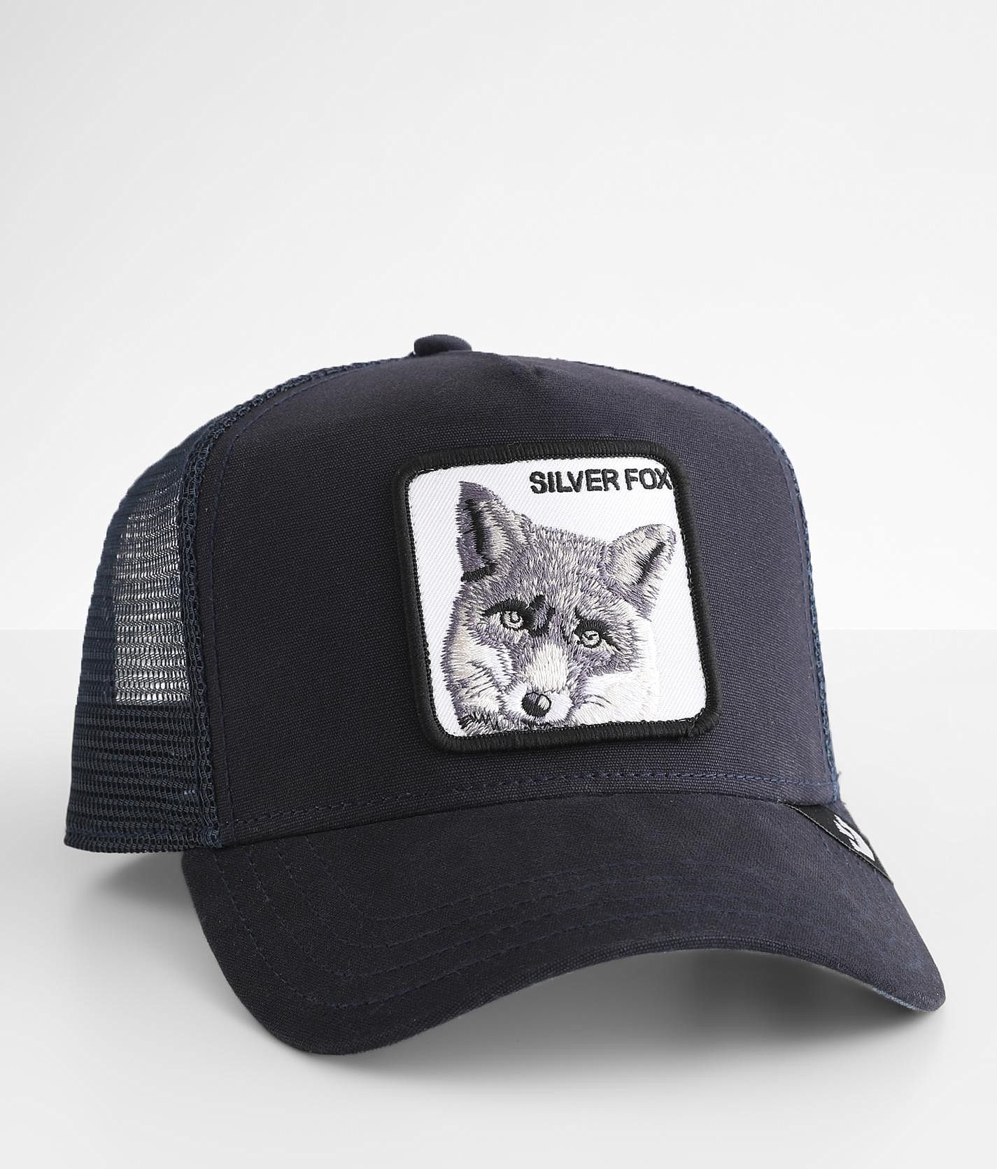 Goorin The Silver Fox Trucker Hat Men's Hats in Navy Buckle