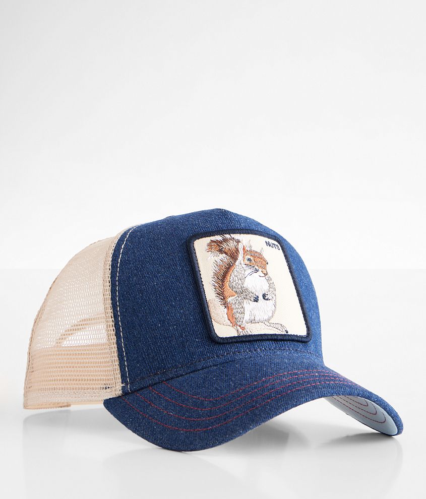 Goorin Bros. The Nuts Squirrel Trucker Hat - Men's Hats in Navy | Buckle