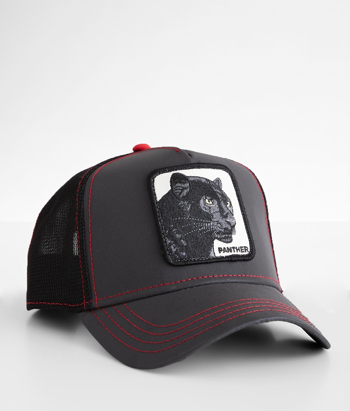 Cappello Trucker Goorin Bros Panther - Berretto Nero Tesa Curva Taglia Unica