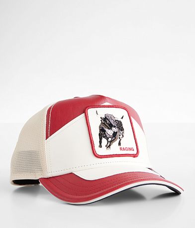 Goorin Bros. Moto Raging Leather Trucker Hat front view