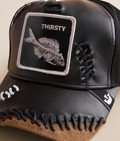 Goorin Bros. Last Call Leather Trucker Hat misc detail 2 view