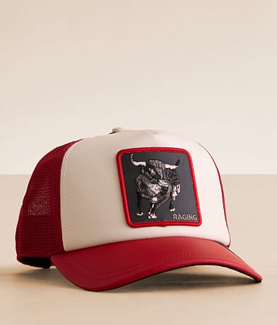 Goorin Bros. LFG Raging Bull Leather Trucker Hat front view