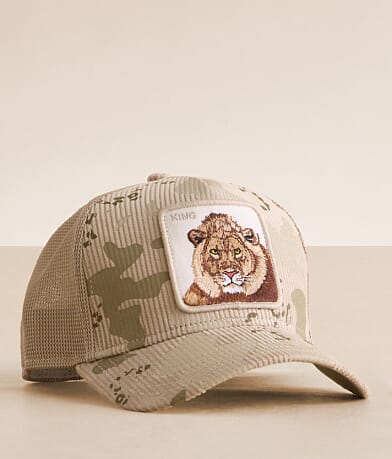 Goorin Bros. King Camo Corduroy Trucker Hat front view