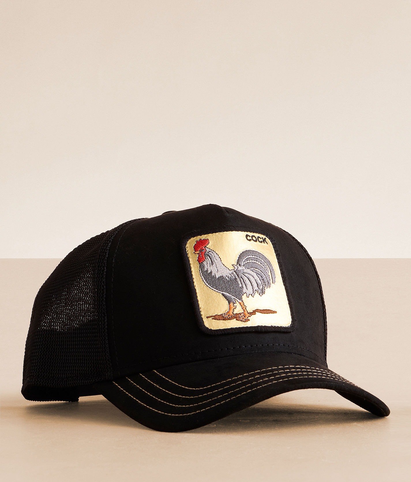Goorin Bros Brown Suede Cap with Gold Label Goorin Golden King Trucker Hat, Void, One Size, Unisex  main image 2