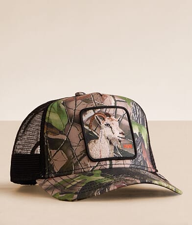 Goorin Bros. Camouflage Goat Trucker Hat front view