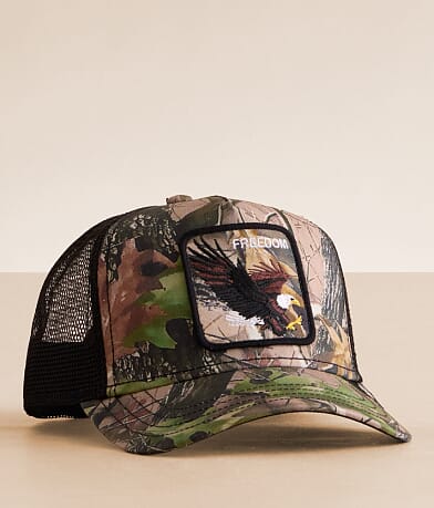 Goorin Bros. Camouflage Eagle Trucker Hat front view