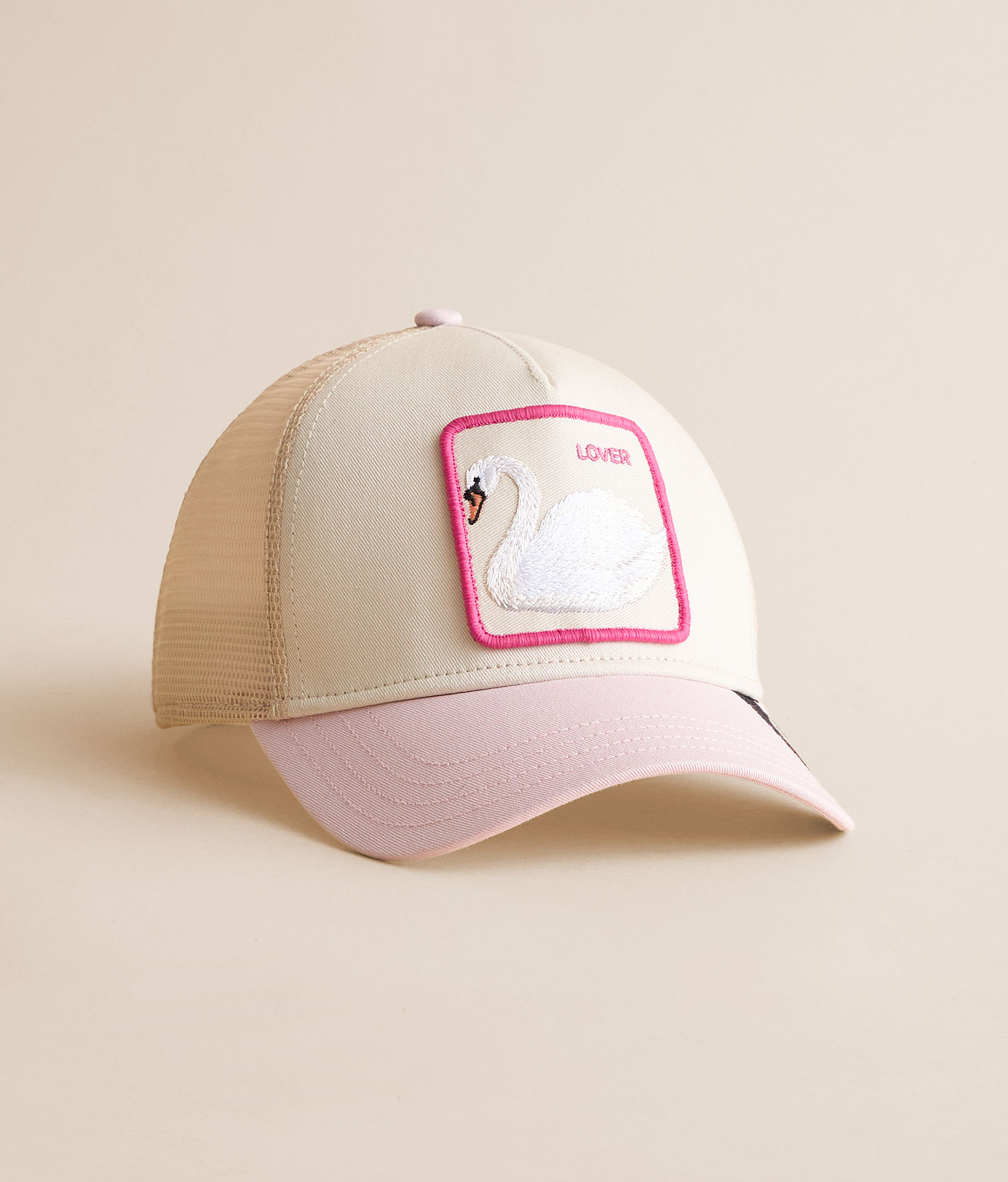 Goorin Bros Pink Shrimp Patch Trucker Hat Neo Farm - Piggy Pig – Goorin Bros main image 3