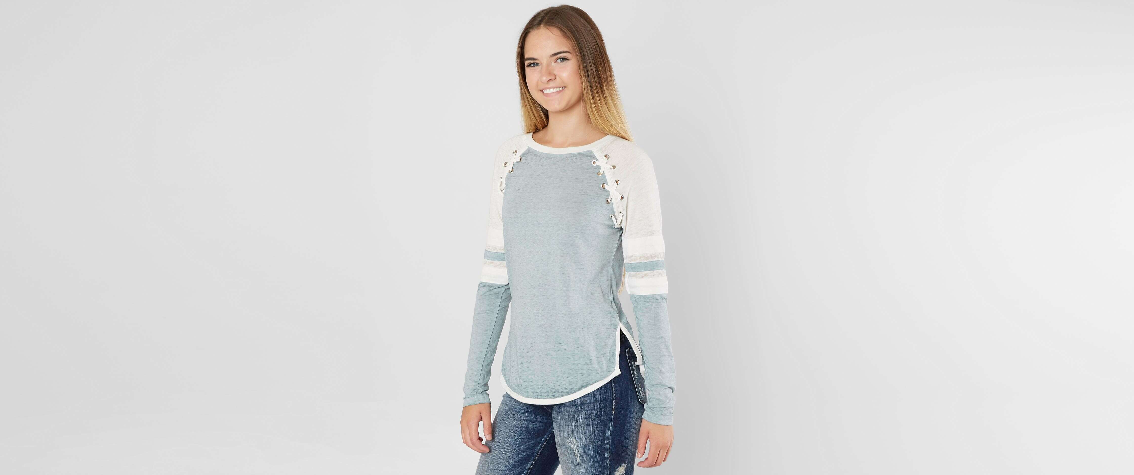 Image of FITZ + EDDI Lace-Up T-Shirt