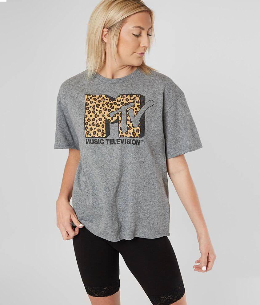 Fifth Sun MTV T Shirt Women s T Shirts in Heather Grey Buckle