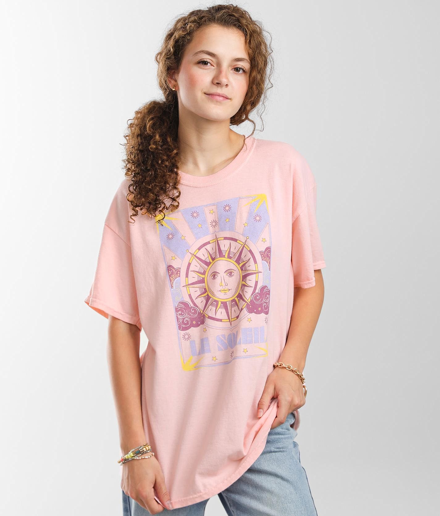 Short Sleeve T-Shirt Pink Love Girls Fifth Sun 