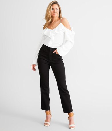 GOOD AMERICAN Good Curve High Rise Straight Stretch Jean misc detail 2 view