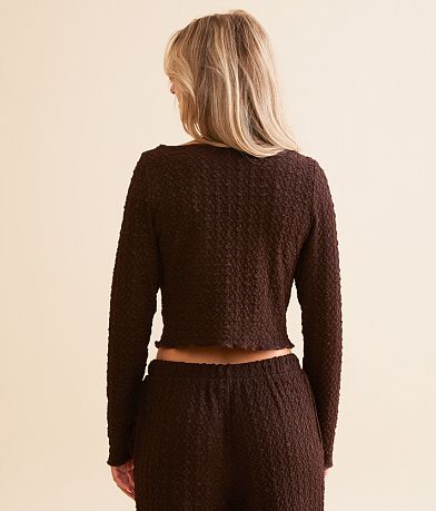 Willow &amp; Root Textured Crop Top BACK
