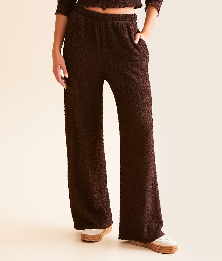 Willow &#38; Root Textured Wide Leg Pant front view