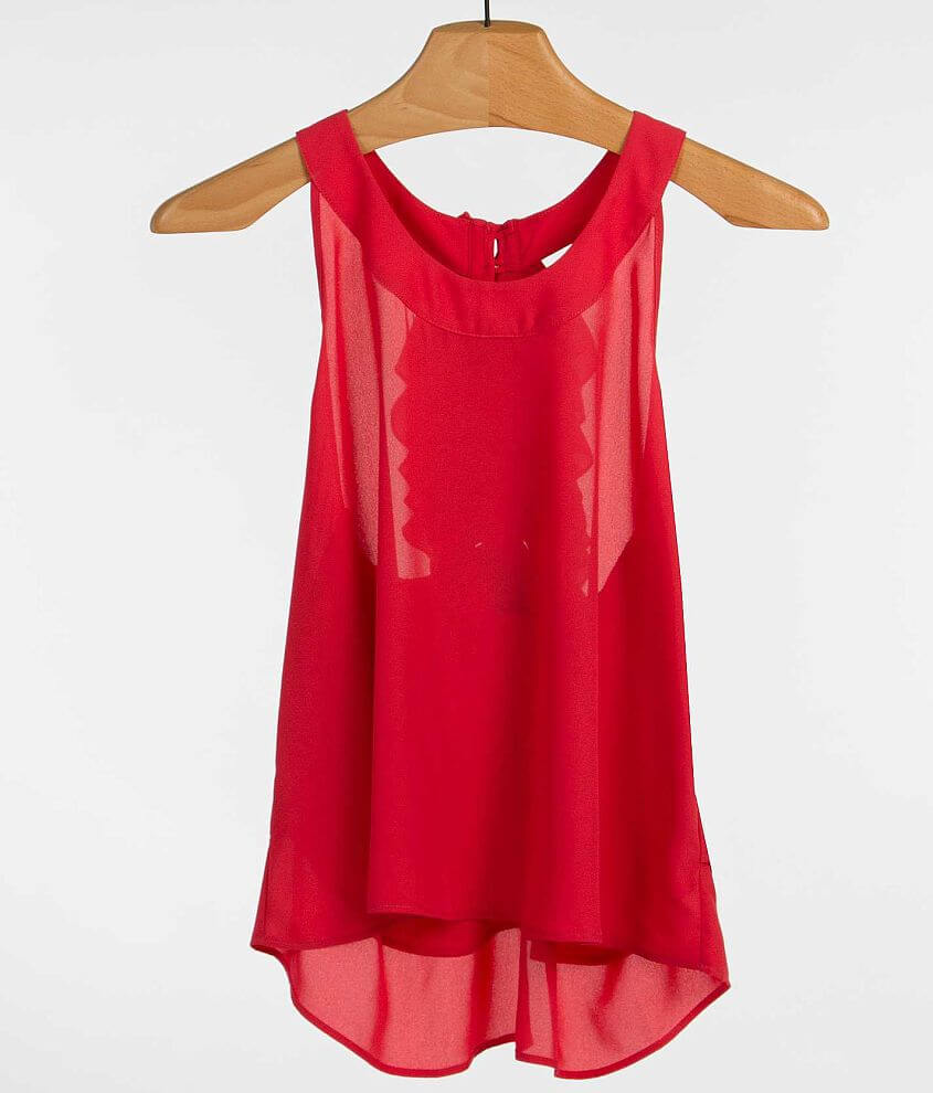 BKE red Trapeze Tank Top front view