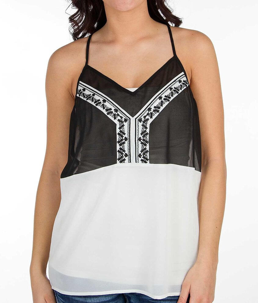 BKE Boutique Embroidered Tank Top front view