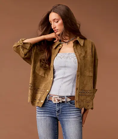 Women's Faux Leather Jackets | Buckle