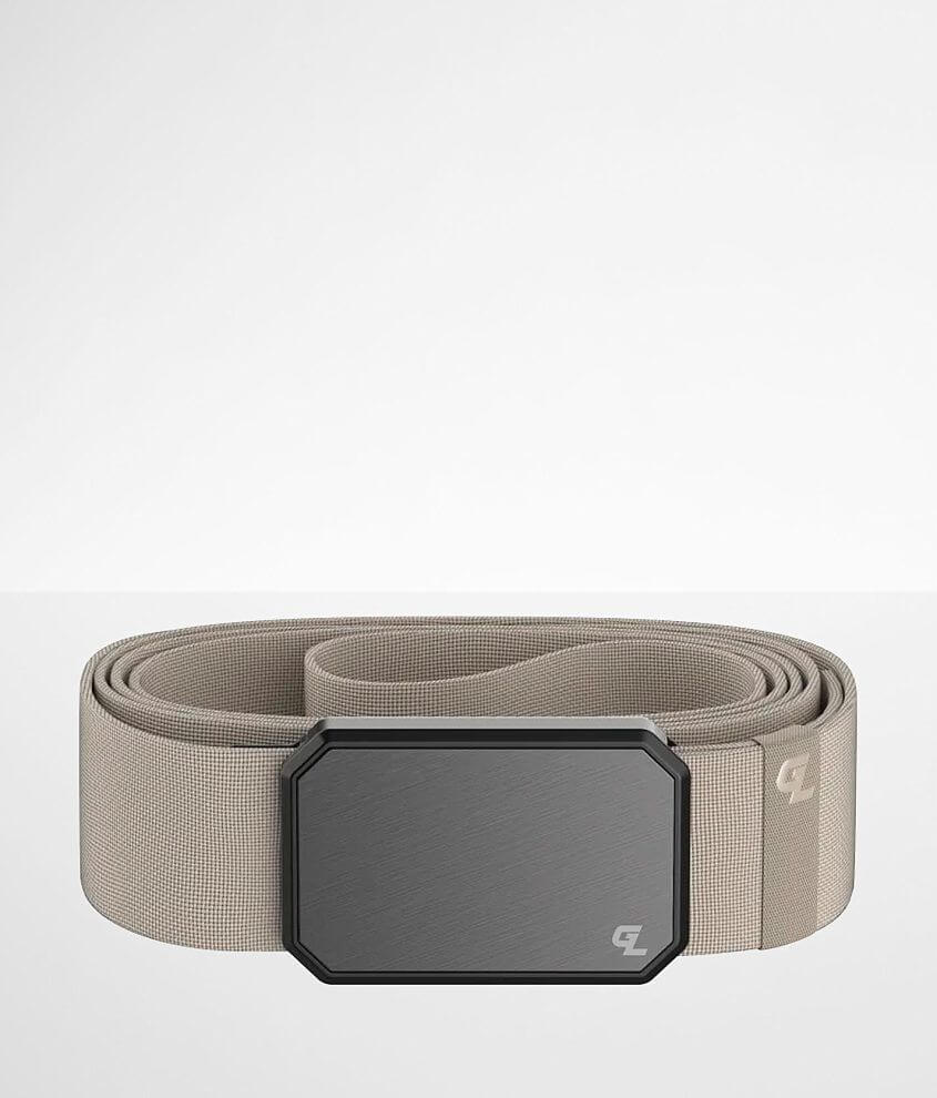 Grey Canvas Belt-Matte Black Belt Buckle