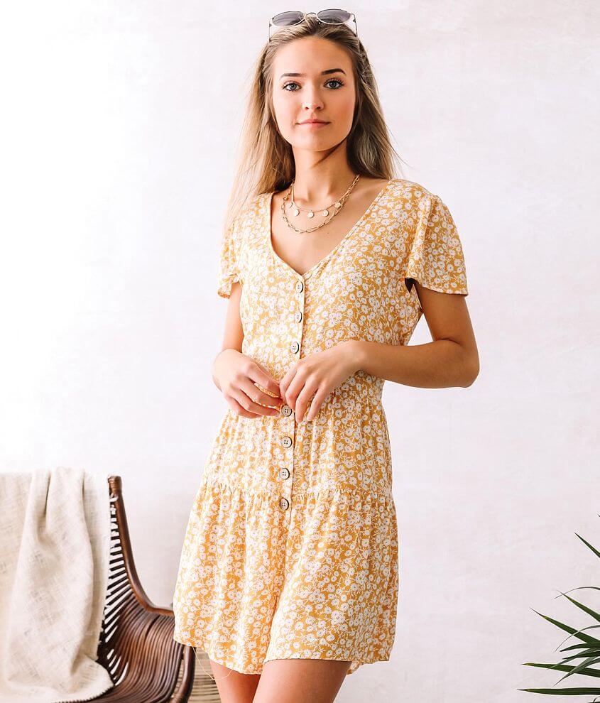 Willow & Root Woven Floral Romper