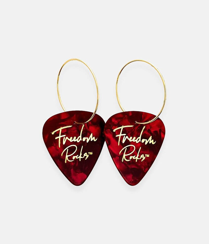 Groupie Love&#174; Freedom Guitar Pick Earring front view