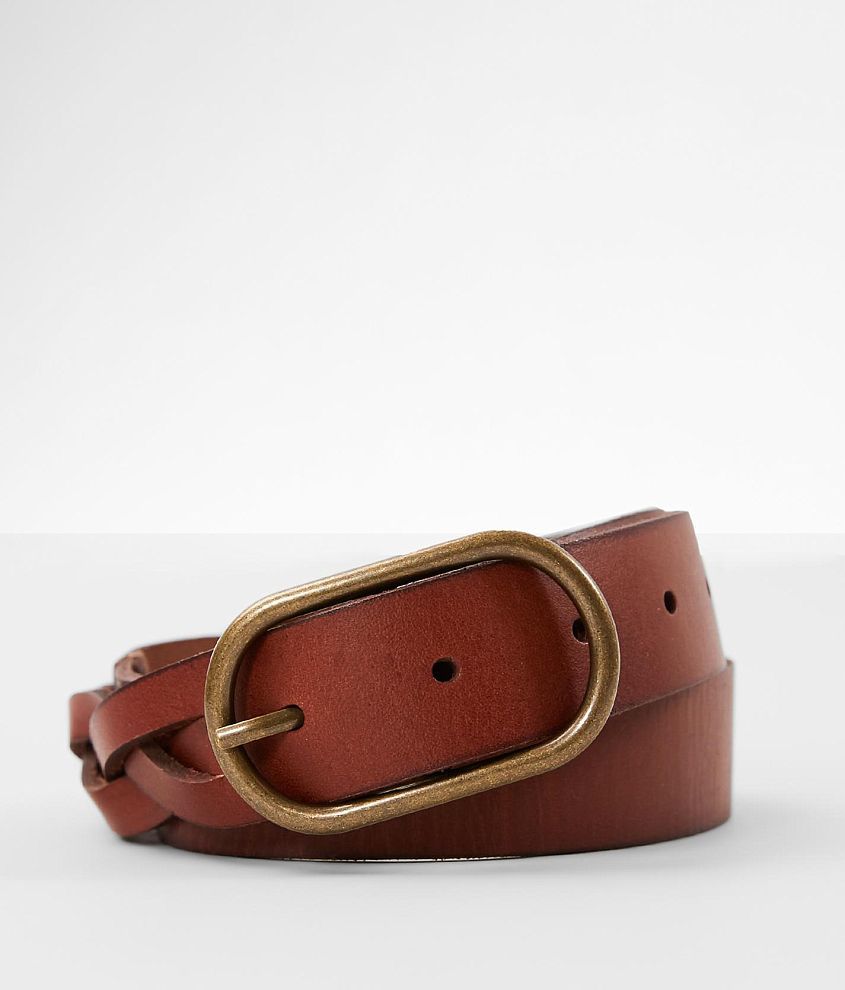 Indie Spirit Designs Woven Leather Belt - Women's Belts in Brown Cognac ...