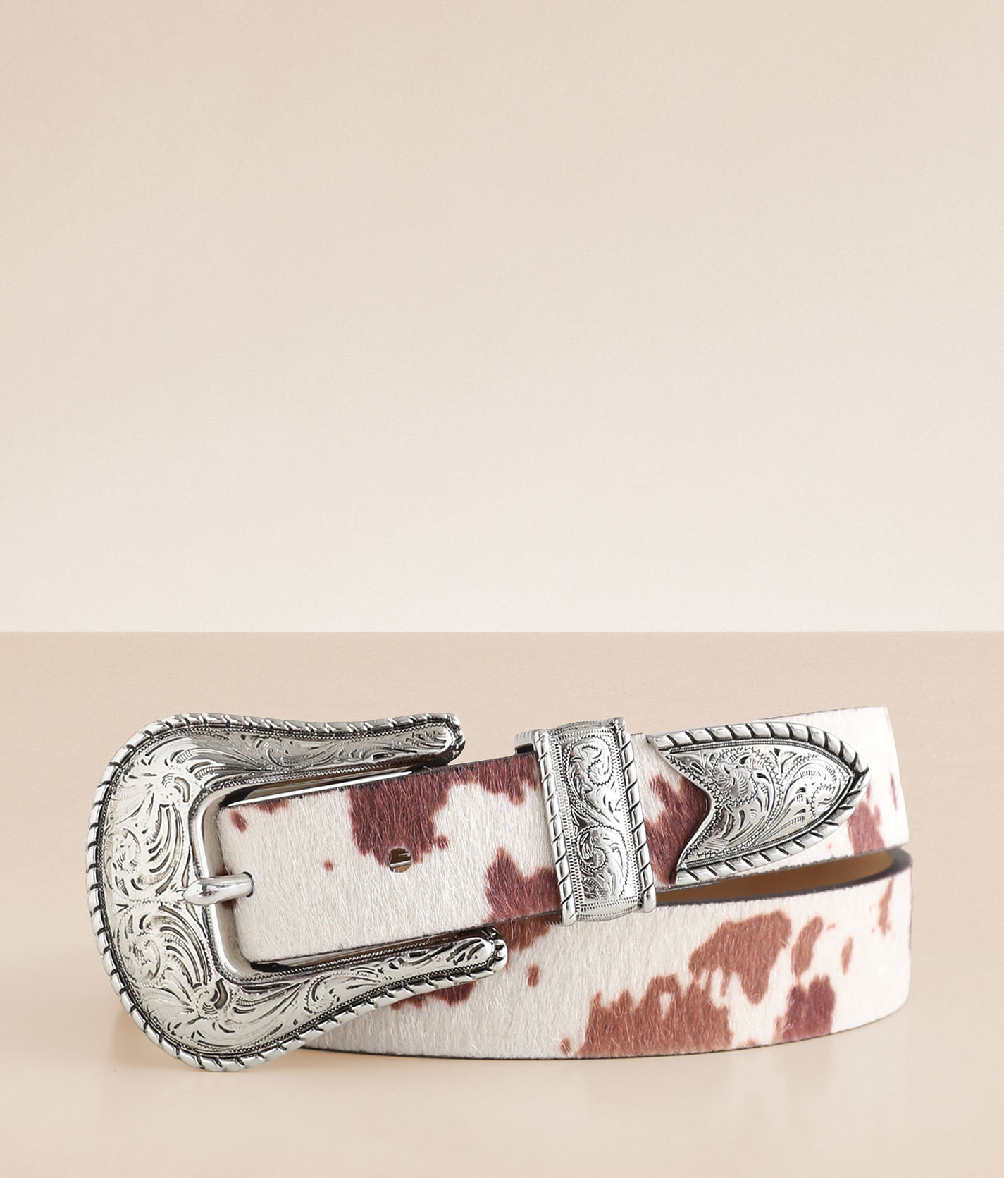 BKE Cow Print Belt - Women's Belts in Cowhide | Buckle
